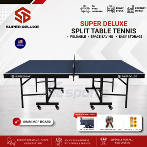 Super Deluxe Split Table Tennis Table 18mm Board With Package